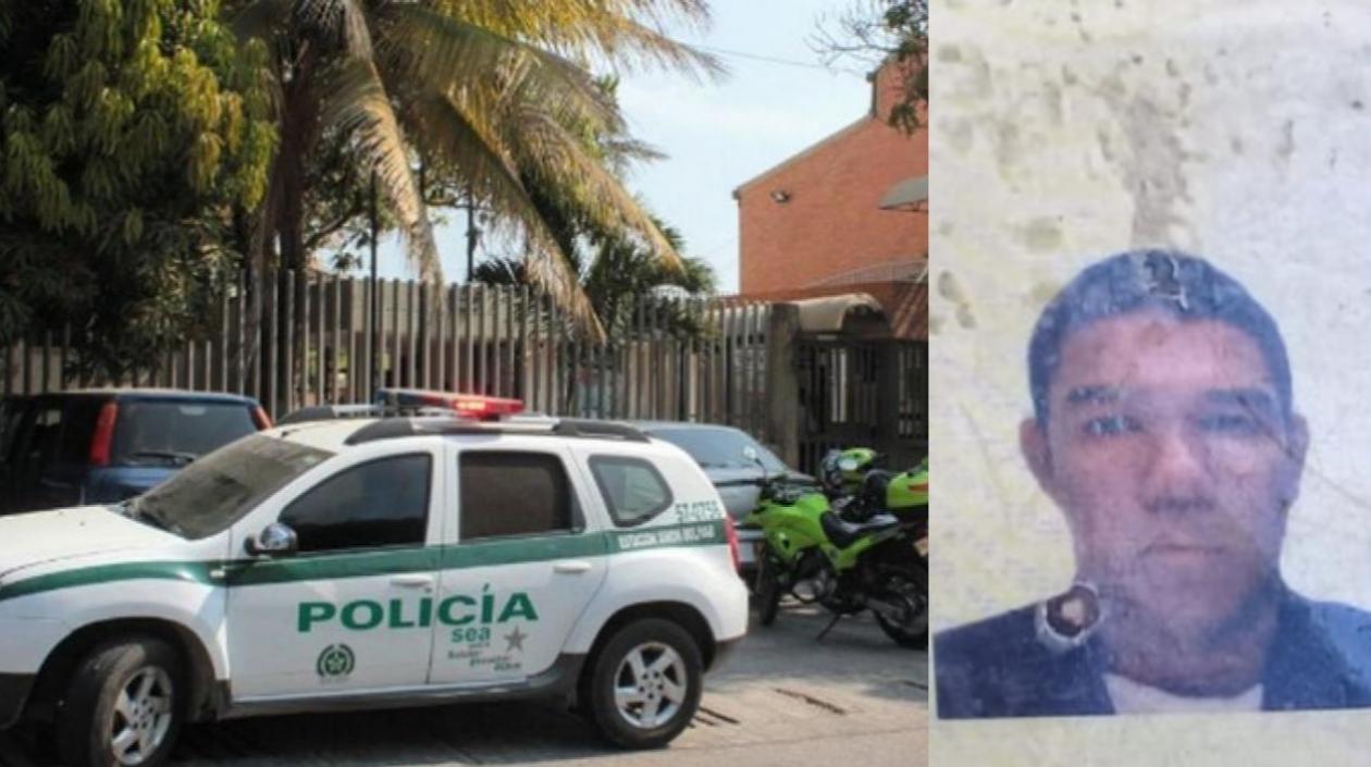 El cuerpo Dairo de Jesús Cañate González fue llevado a Medicina Legal. 