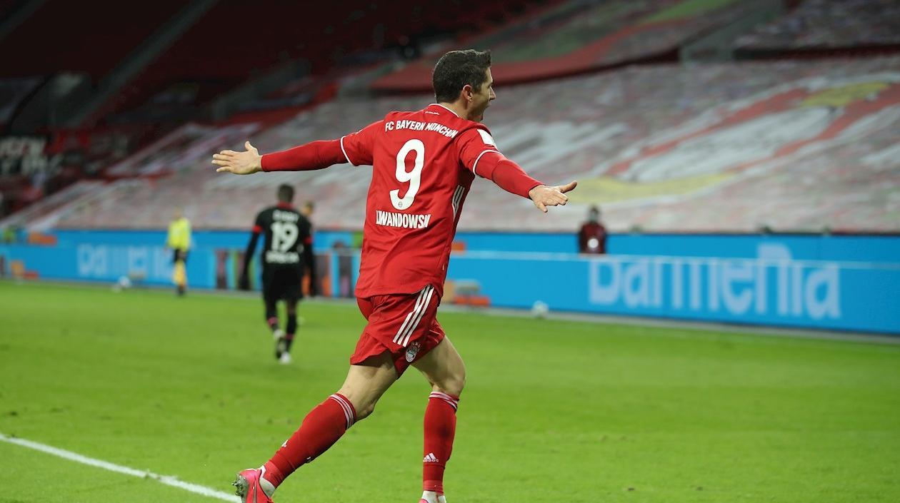Robert Lewandowski, goleador del Bayern. 