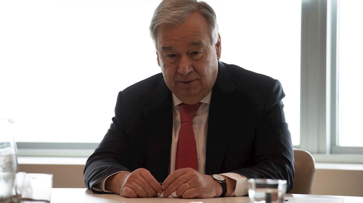 Secretario general de la ONU, António Guterres.