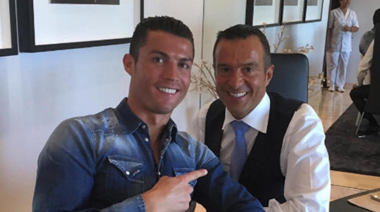 Cristiano Ronaldo y Jorge Mendes.