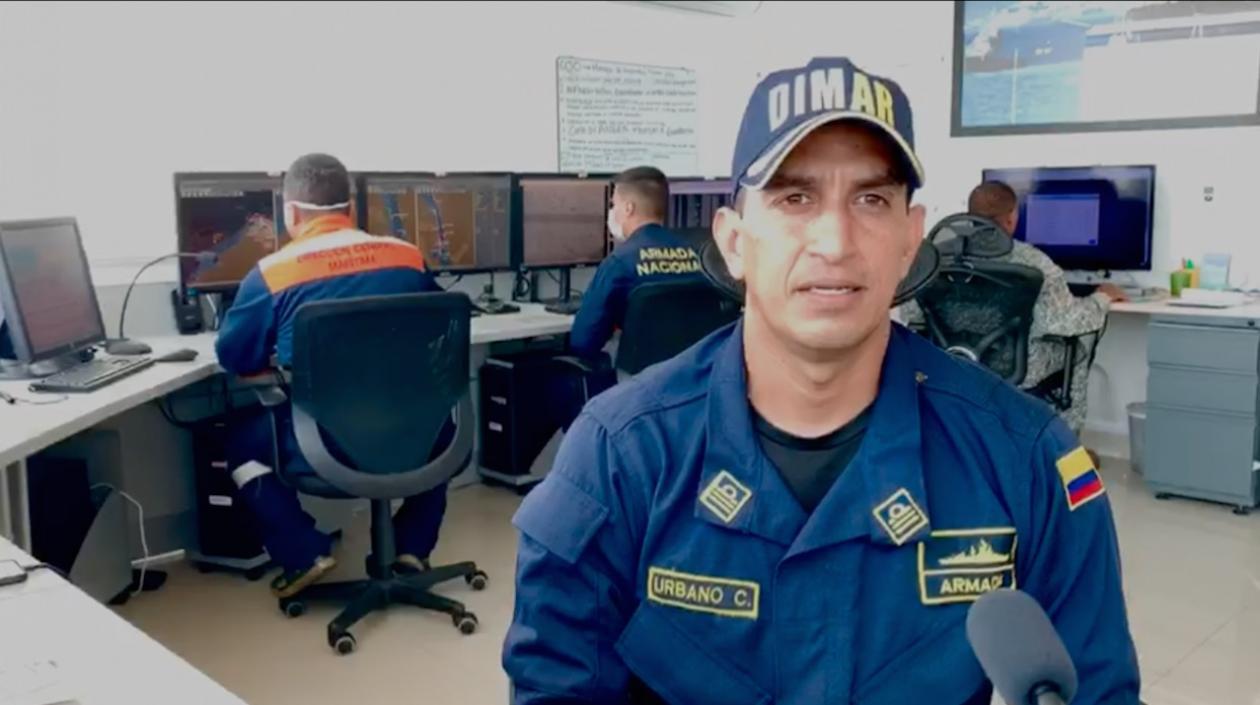 CF Carlos Urbano Montes, Capitán del Puerto de Barranquilla.