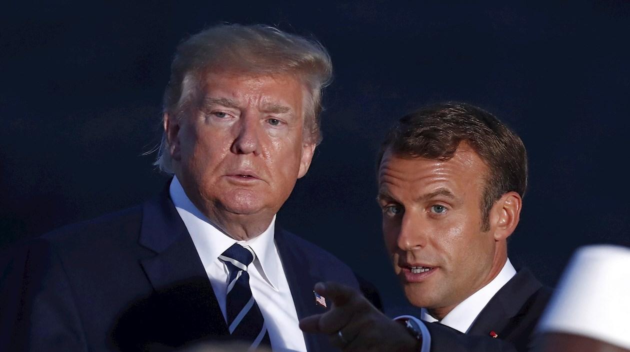 Los presidentes de Estados Unidos y su homólogo francés.