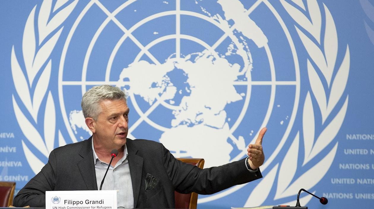 El alto comisionado de la ONU para los Refugiados, el italiano Filippo Grandi.