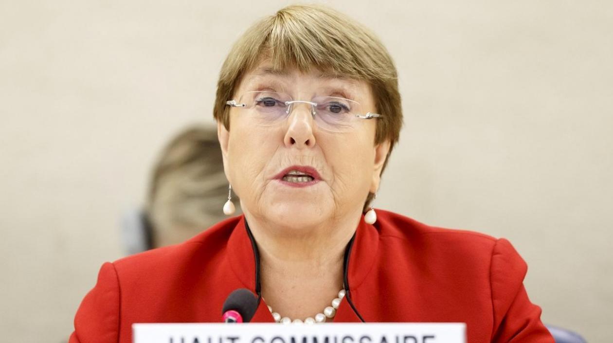 La alta comisaria de la ONU, Michelle Bachelet.