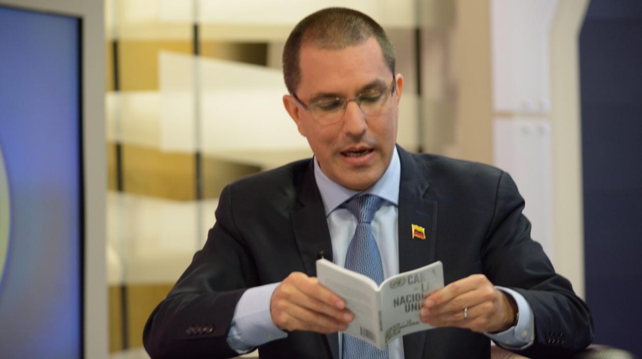 El Ministro para Relaciones Exteriores de Venezuela, Jorge Arreaza.