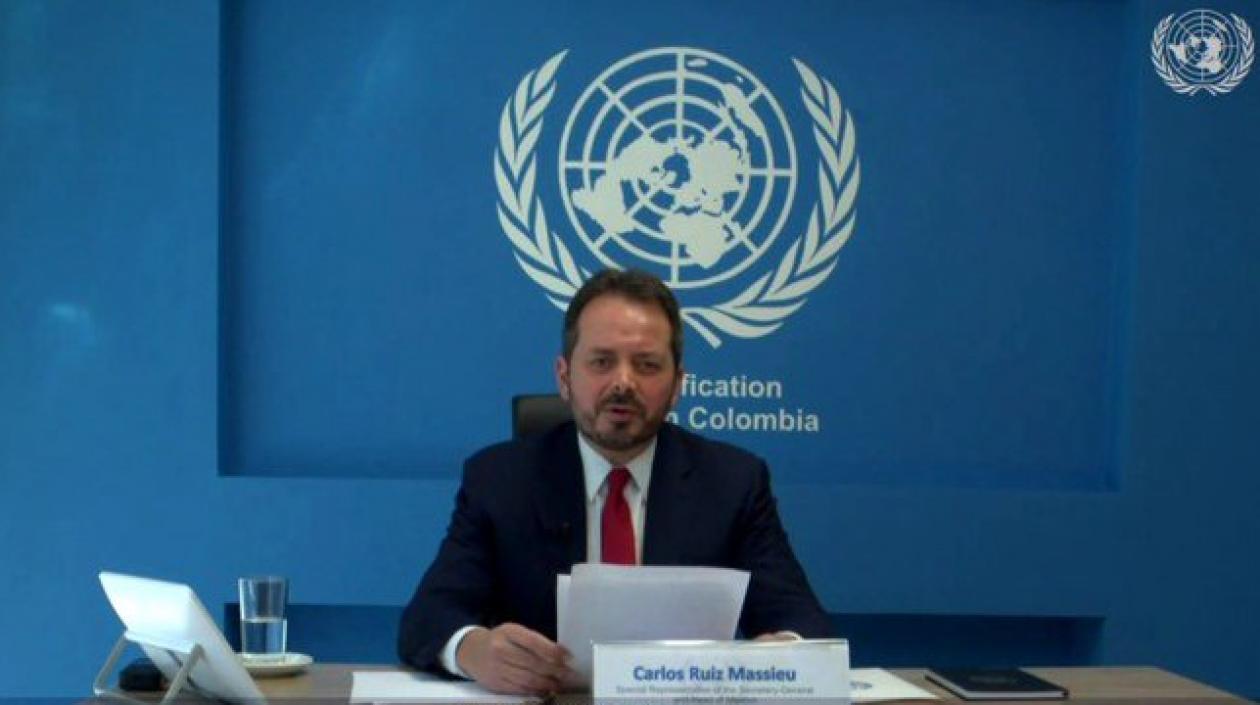 Carlos Ruiz Massieu, jefe de la Misión de la ONU en Colombia.