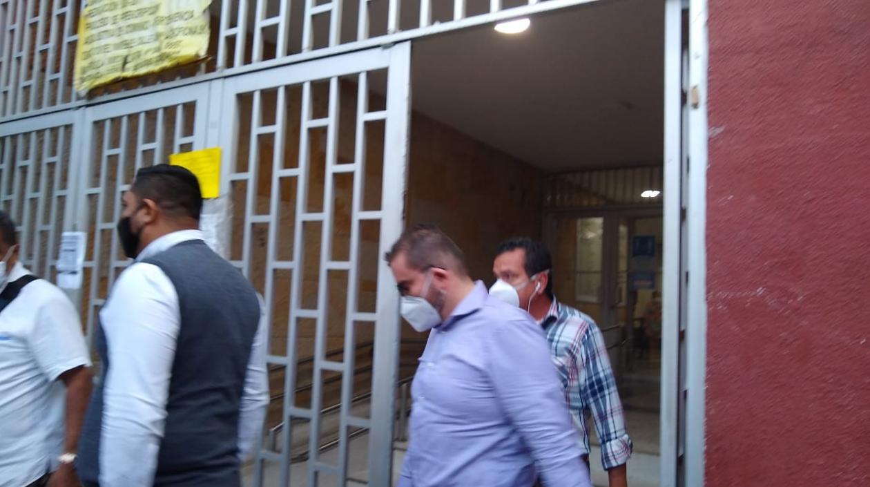El exjuez de Usiacurí Andrés Rodríguez Caes al salir de la diligencia judicial.