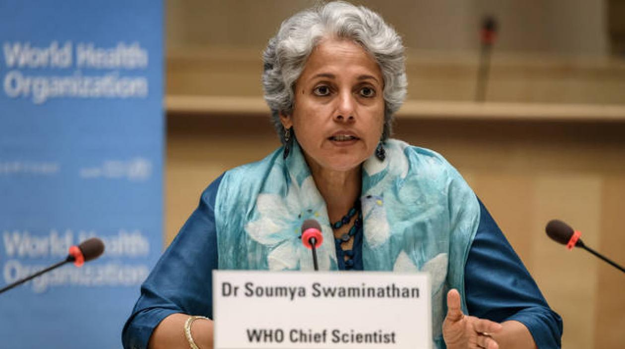 La científica jefa de la OMS, Soumya Swaminathan.