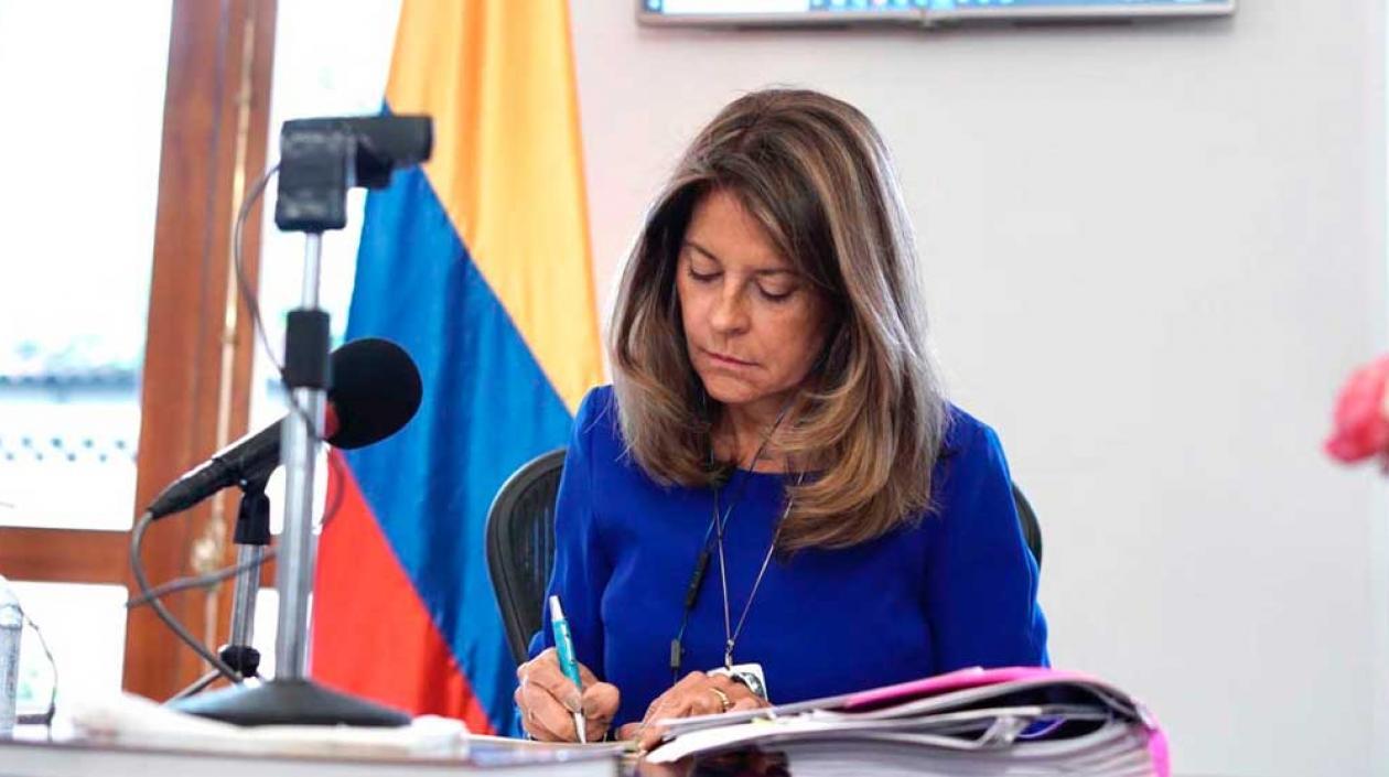 Vicepresidenta Marta Lucía Ramírez.