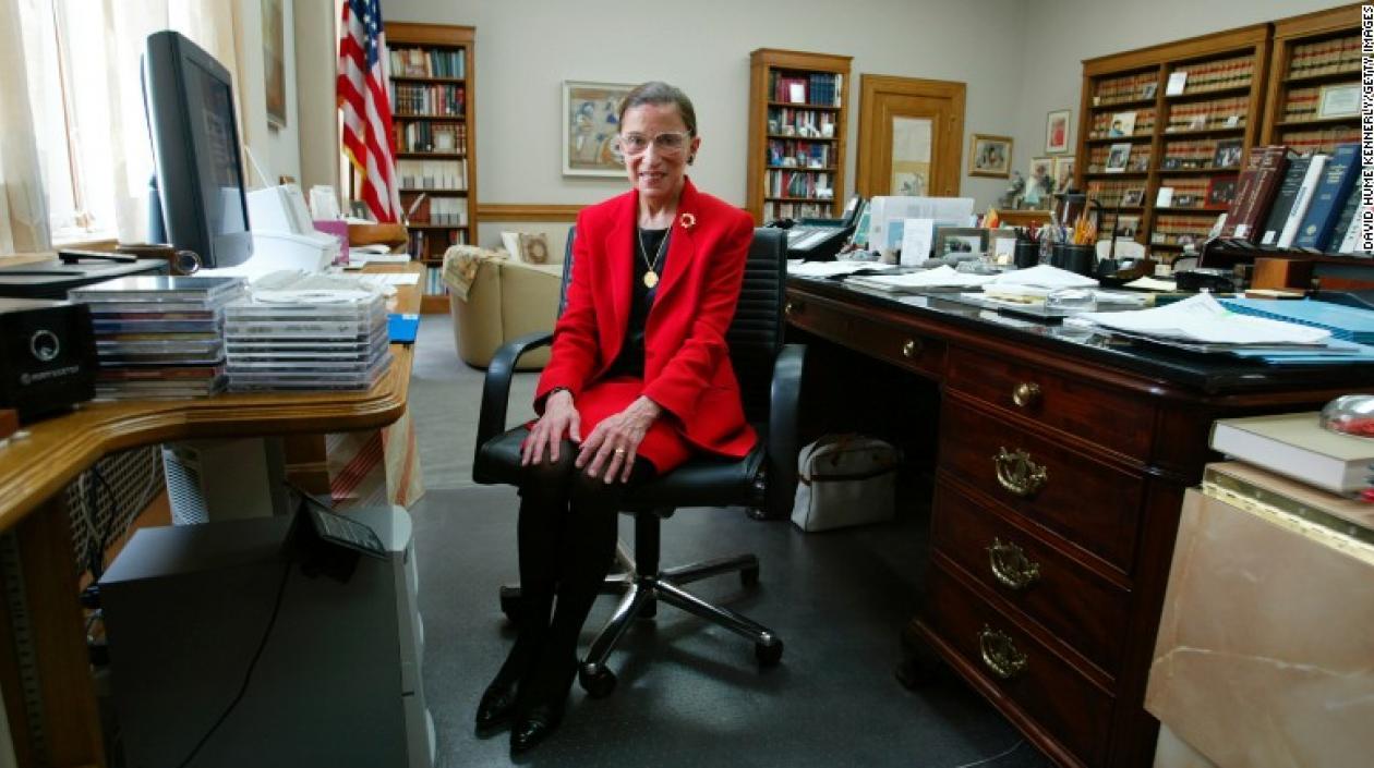 La jueza Ruth Bader Ginsburg.
