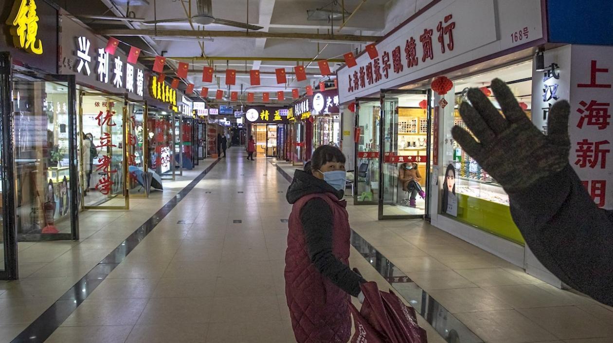 Mercado de pescado de Wuhan en el que supuestamente se detectaron los primeros casos del coronavirus.