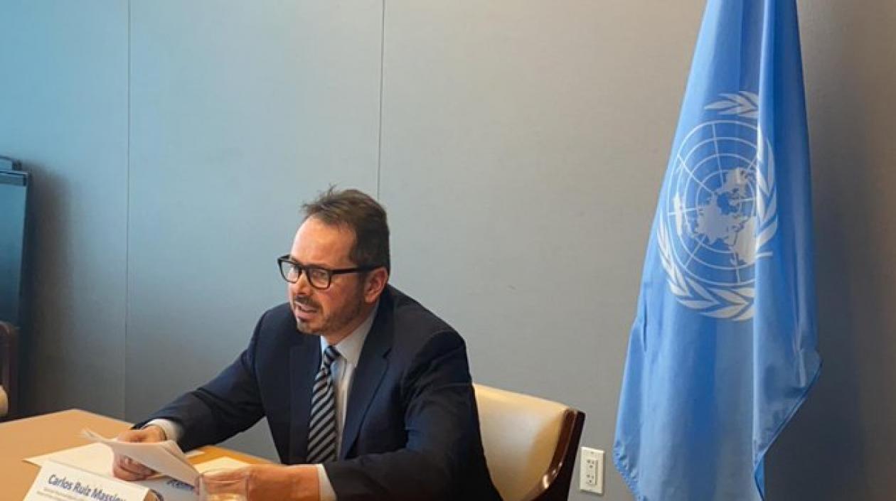 Carlos Ruiz Massieu, Jefe de la Misión ONU en Colombia. 