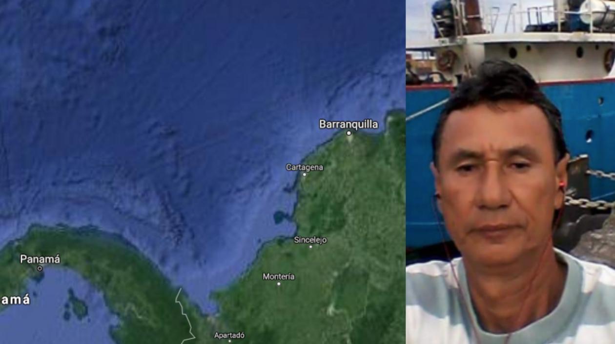 El barranquillero Edgardo Londoño es uno de los tripulantes desaparecidos en el barco en el Mar Caribe. 