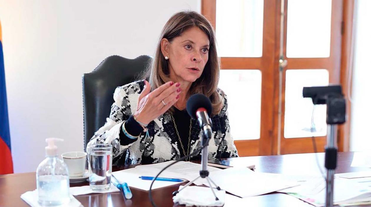 La Vicepresidenta Marta Lucía Ramírez.