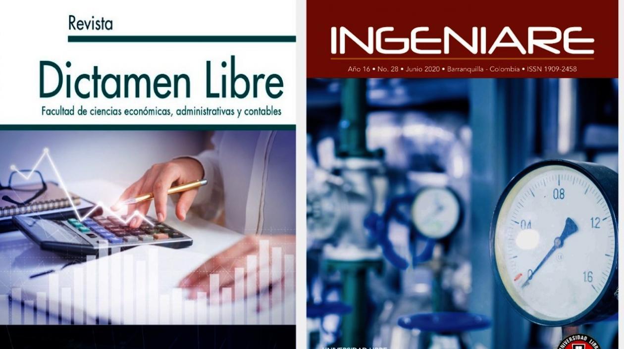 Las Revistas Dictamen Libre e Ingeniare de la Universidad Libre.