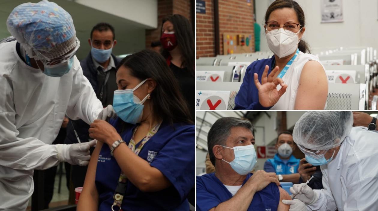 Hoy empezó en Bogotá la vacunación con el personal de salud de primera línea.