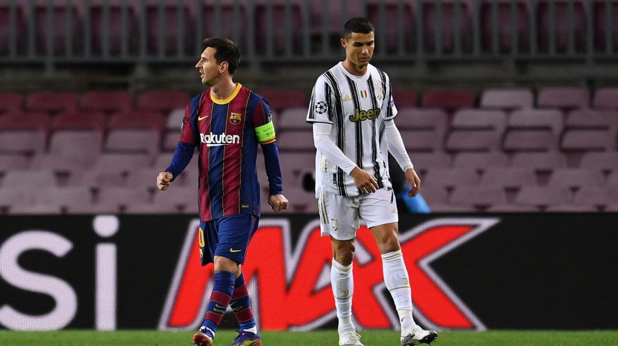 Lionel Messi y Cristiano Ronaldo. 