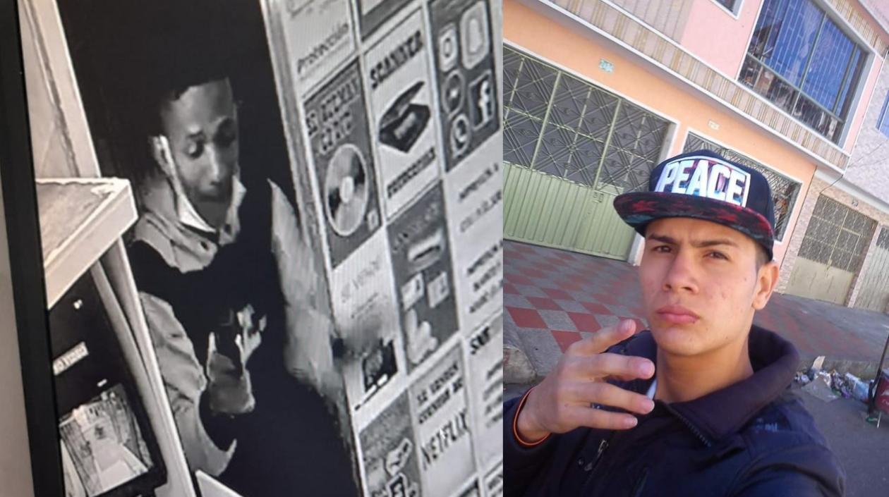 A la izquierda el asesino que disparó; a la derecha la víctima, Omar Andrés Coronado Vergara.