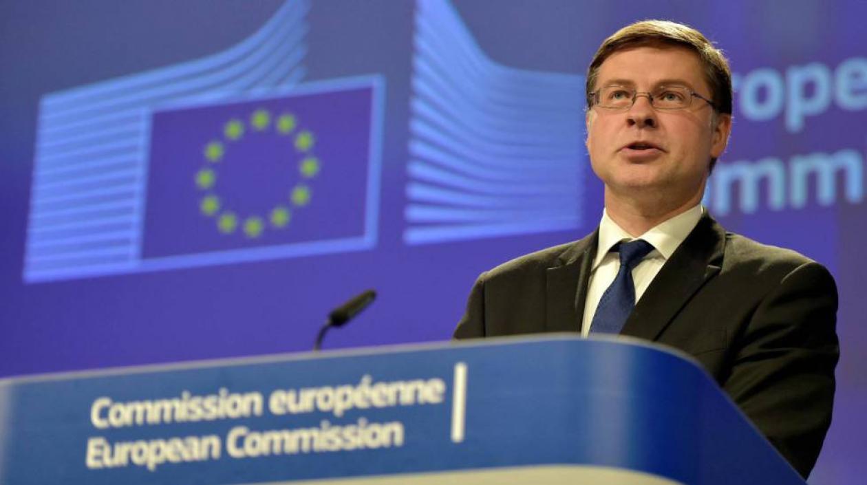 Valdis Dombrovskis, vicepresidente de la Comisión Europea.