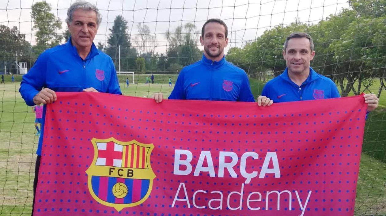 Entrenadores del Barça Academy. 
