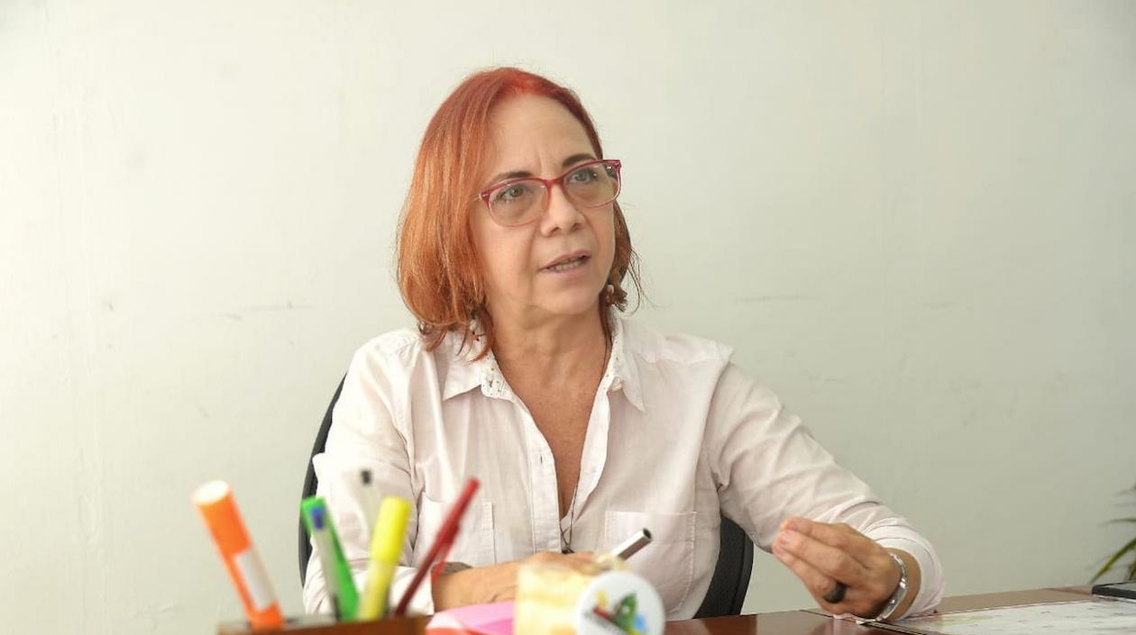Olga Acosta Amell, secretaría de Educación de Cartagena.