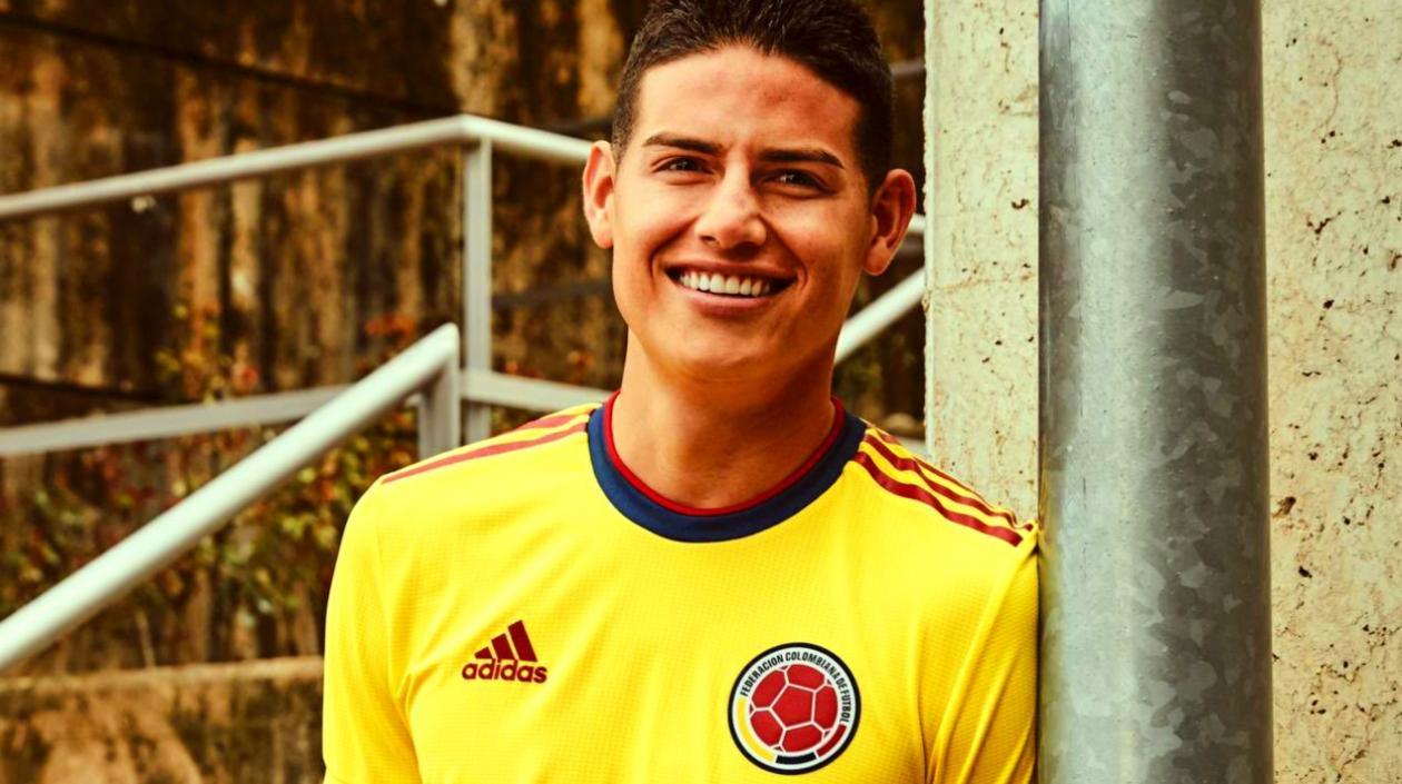James Rodríguez, jugador colombiano. 