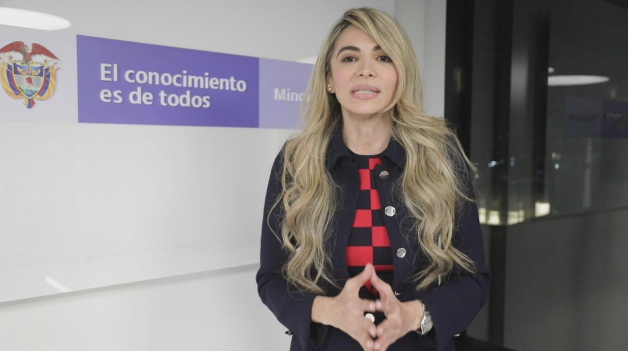 Ana María Aljure, viceministra de Talento y Apropiación Social del Conocimiento.