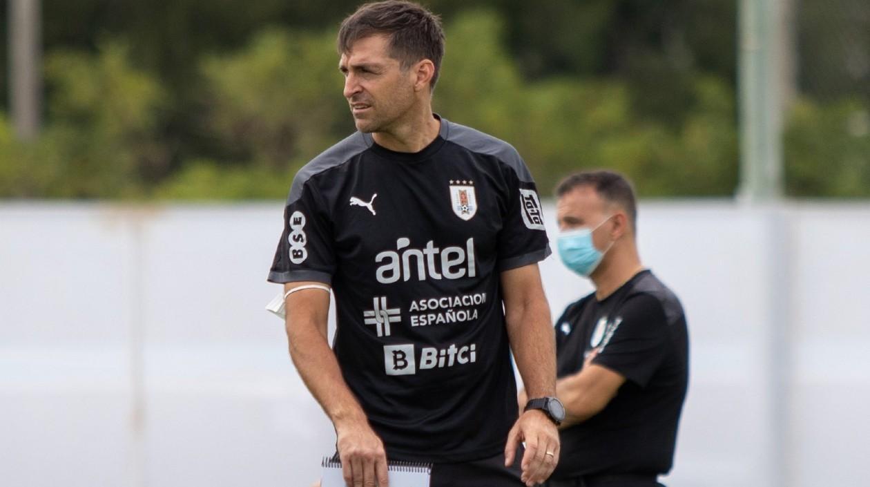 Diego Alonso, técnico de Uruguay. 