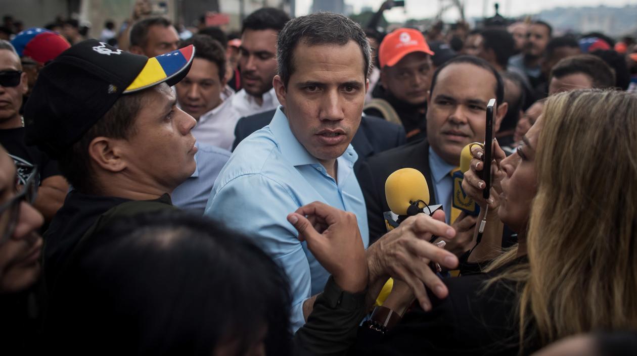 El opositor venezolano Juan Guaidó .