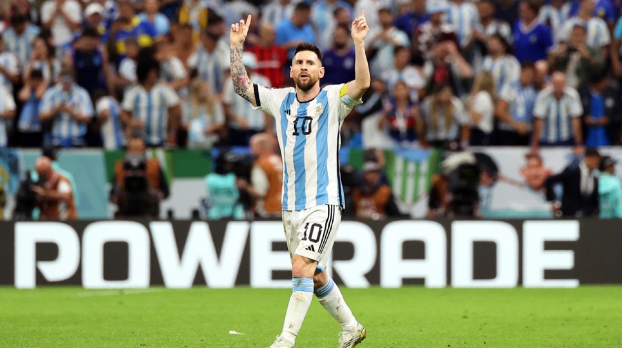 El delantero argentino Lionel Messi.