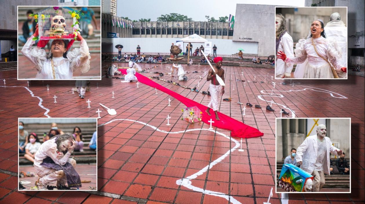 ‘Desarraigo’ dibujará un gran mapa de Colombia en la Plaza de la Paz y el Gran Malecón.
