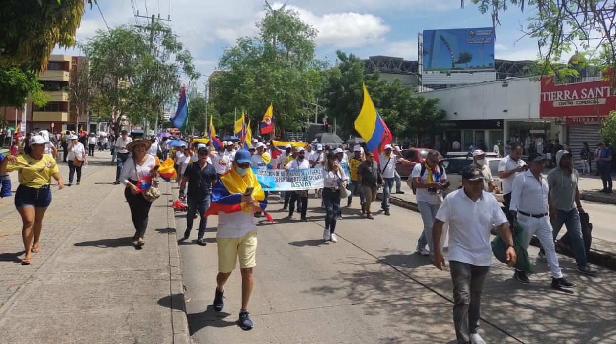 Protesta social en Barranquilla. 