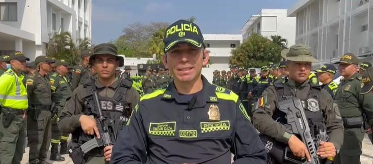 Coronel Óscar Daza, Subcomandante de la Policía Metropolitana de Barranquilla.