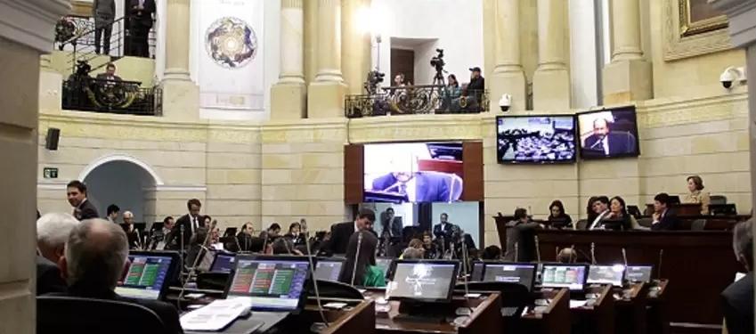 Sesión del Senado en la que se debatía Reforma Electoral.