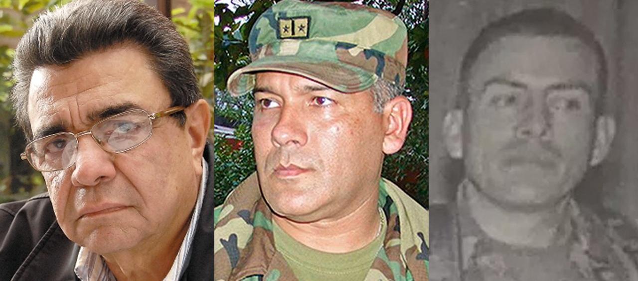 General Iván Ramírez, y los coroneles Publio Hernán Mejía Gutiérrez, Juan Carlos Figueroa Suárez, todos en retiro, sancionados por Estados Unidos por violación a los Derechos Humanos.