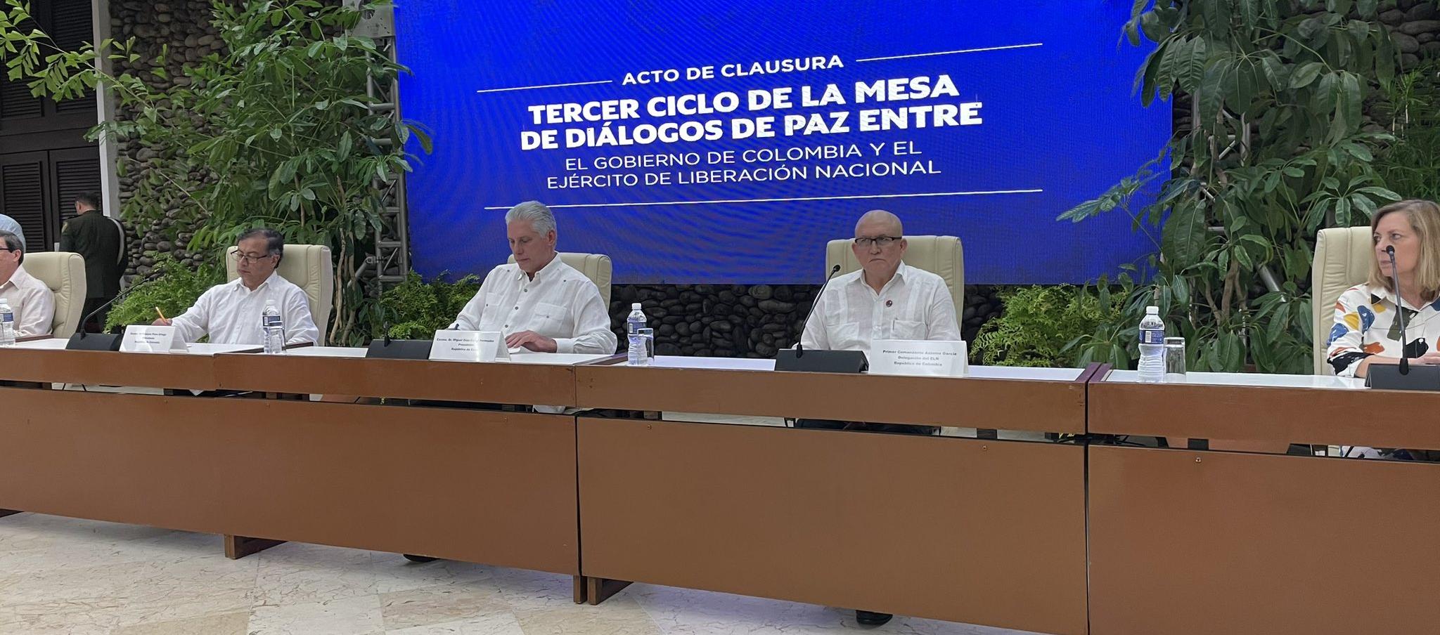 Clausura de los diálogos de paz en la Habana