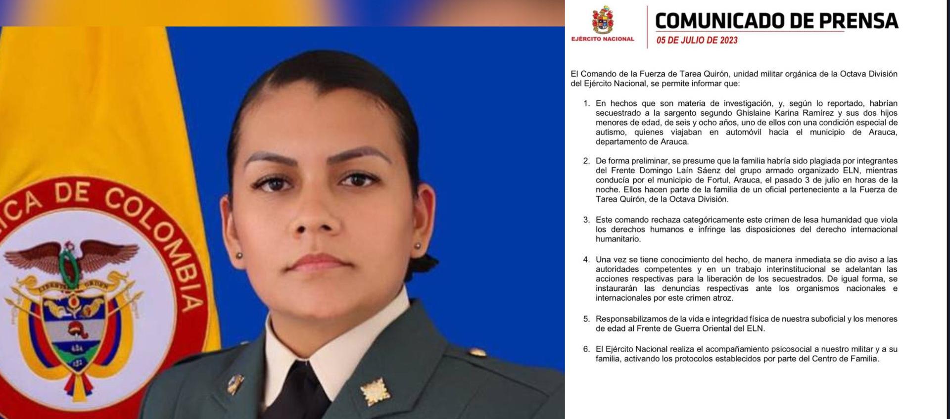 Sargento Ghislaine Karina Ramírez.