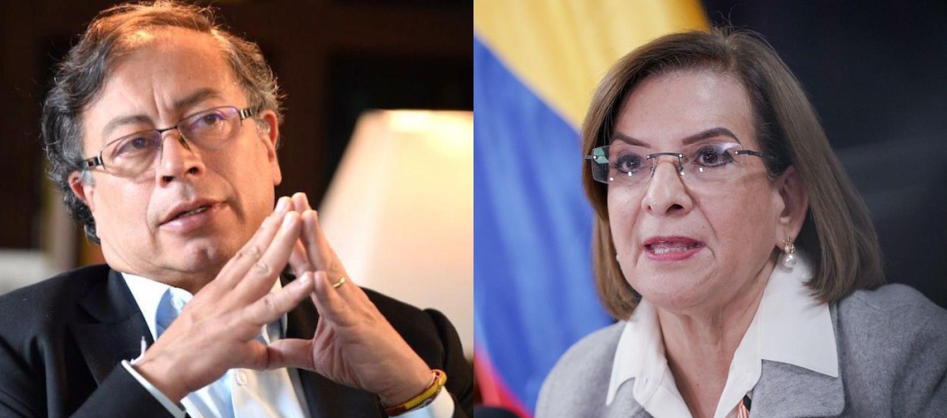 Presidente Gustavo Petro y Procuradora Margarita Cabello