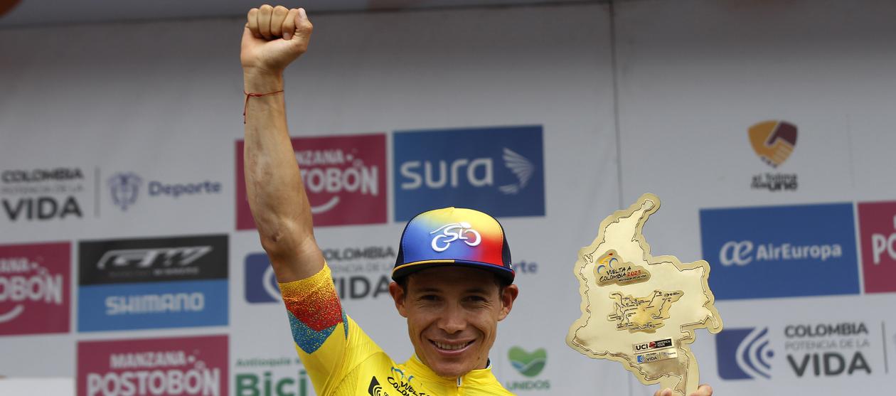 Miguel Ángel 'Superman' López se coronó recientemente campeón de la Vuelta a Colombia. 
