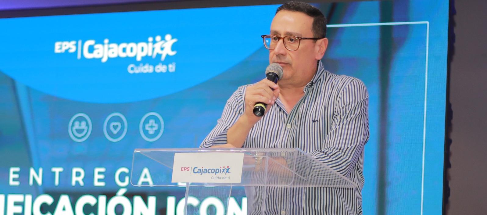 Roberto Solano Navarra, gerente general de Cajacopi EPS.