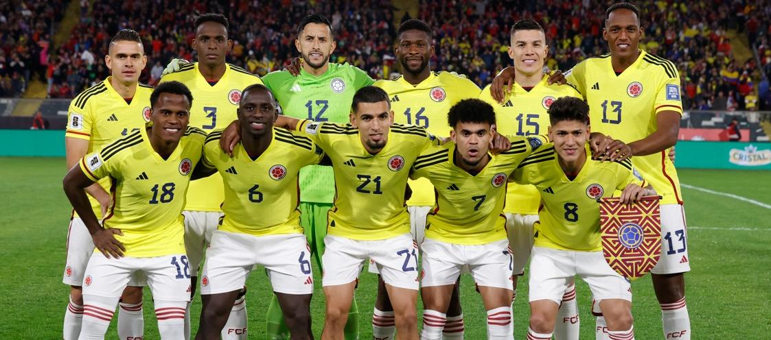 La selección Colombia en uno de sus más recientes partidos.