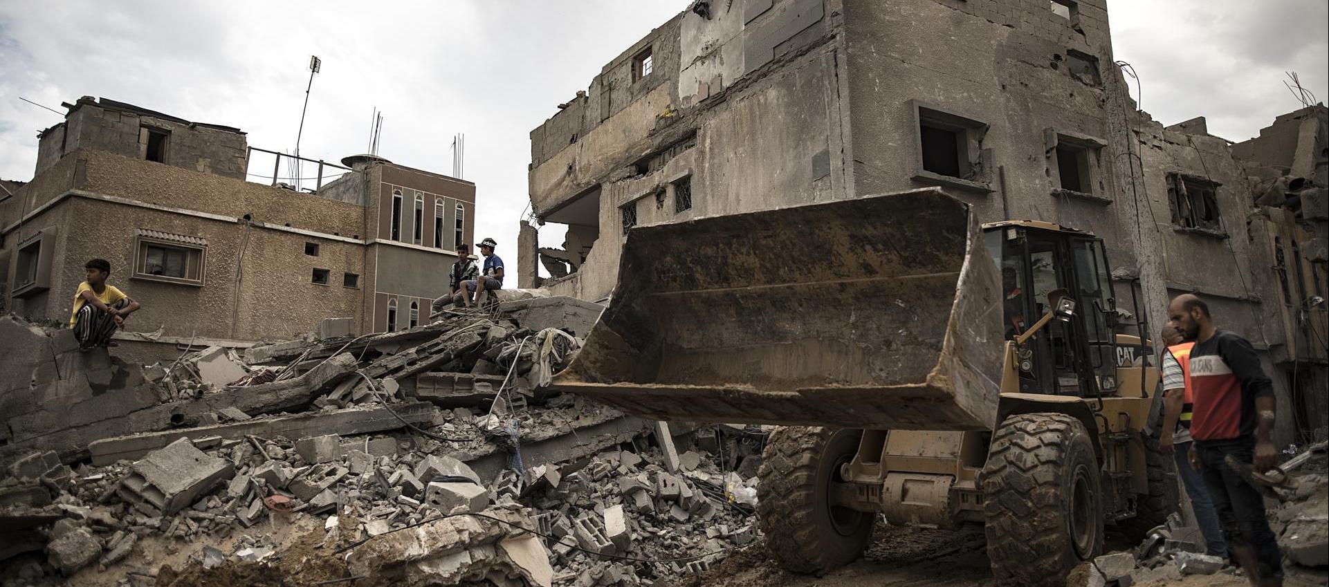 Destrucción total en el norte de Gaza