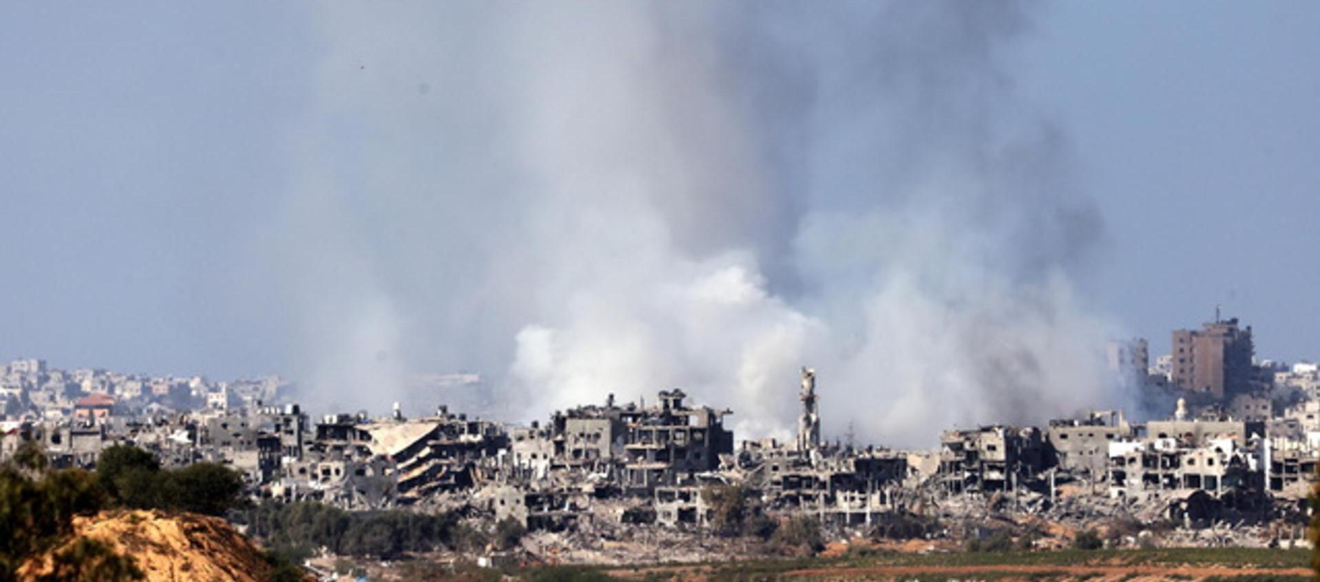 Bombardeos israelíes sobre la Franja de Gaza.