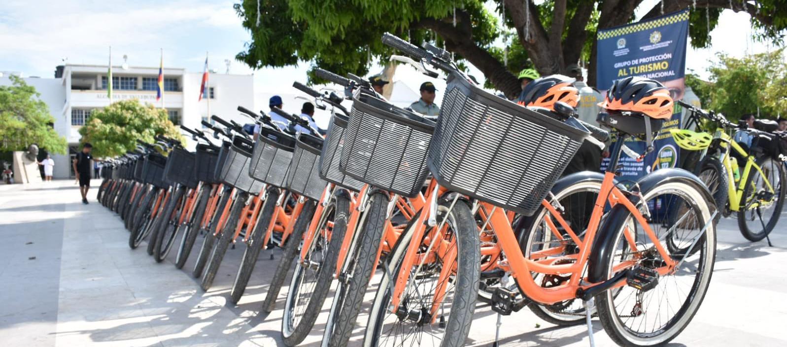 Bicicletas para el disponibles para el público en Valledupar.