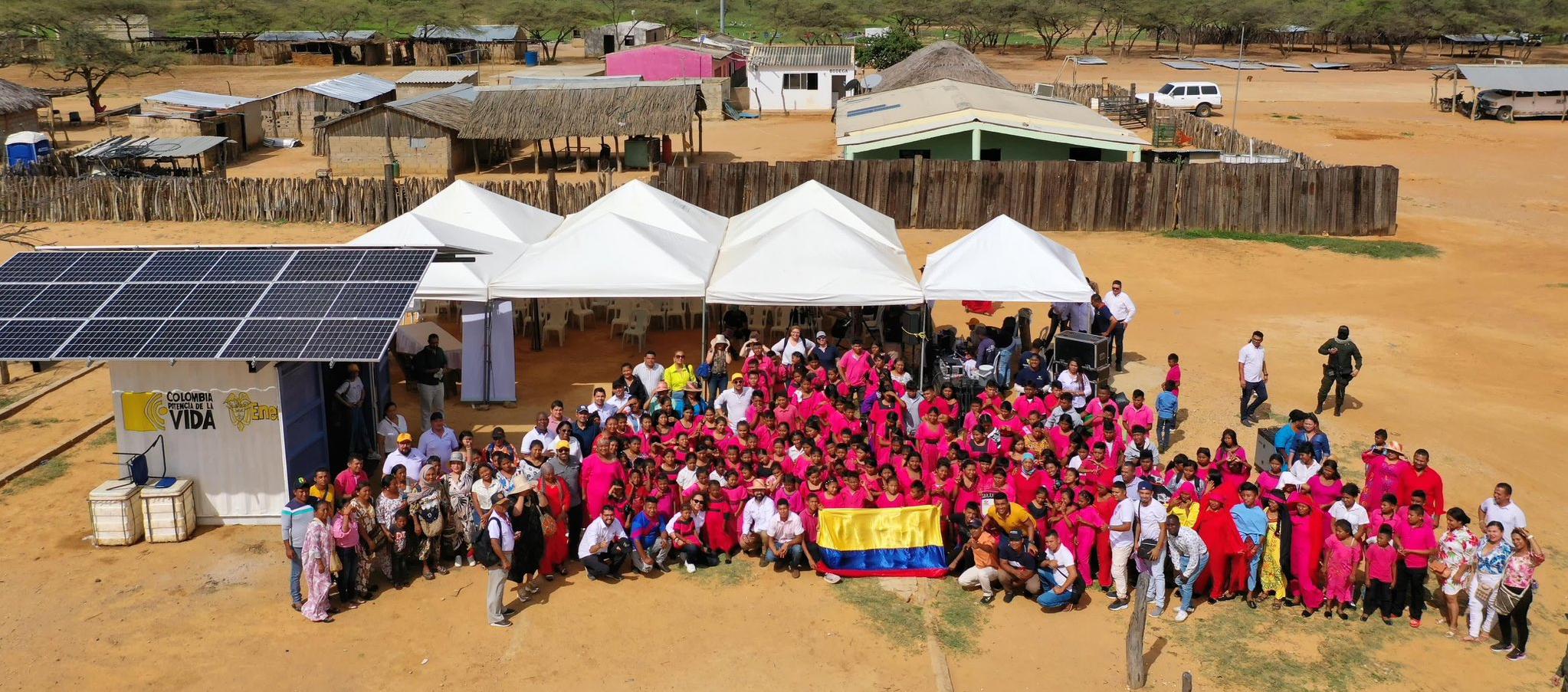 El Ministerio de Minas inauguró el programa Comunidades Energéticas que lleva energía solar a 146 rancherías de Uribia, La Guajira