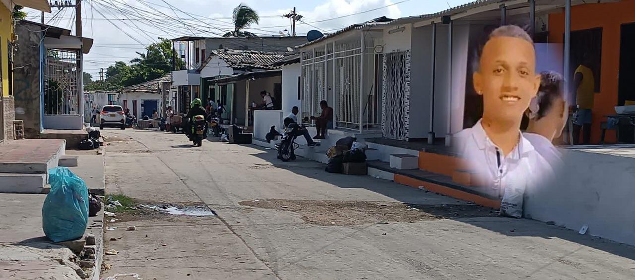 Joinner Luis Montero Guerrero fue asesinado en este sector del barrio San Roque. 