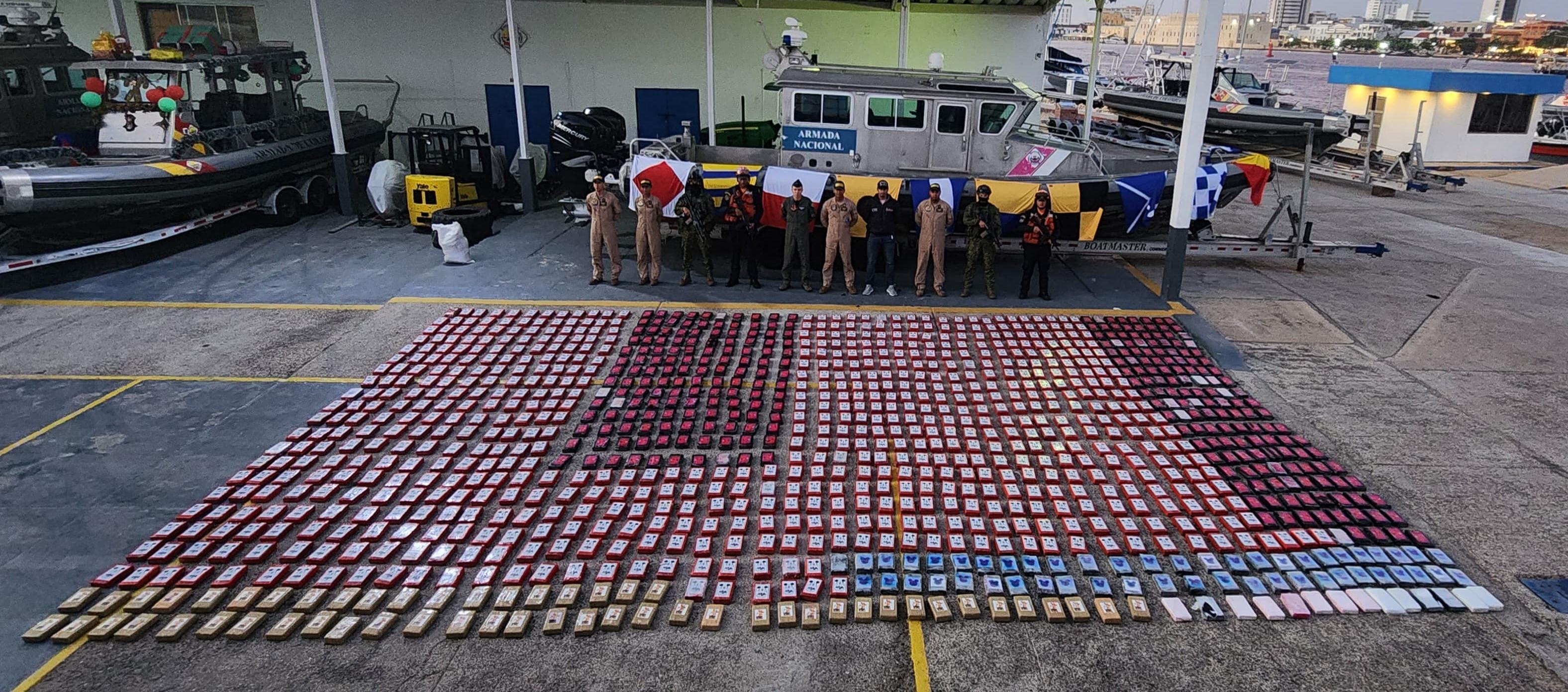Más de una tonelada de cocaína fue incautada en zona insular de Cartagena