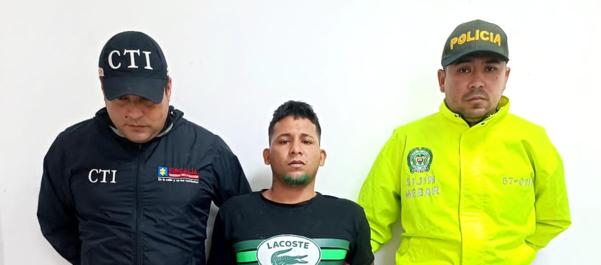 Alias 'Pecho Paloma' tras ser capturado por las autoridades.