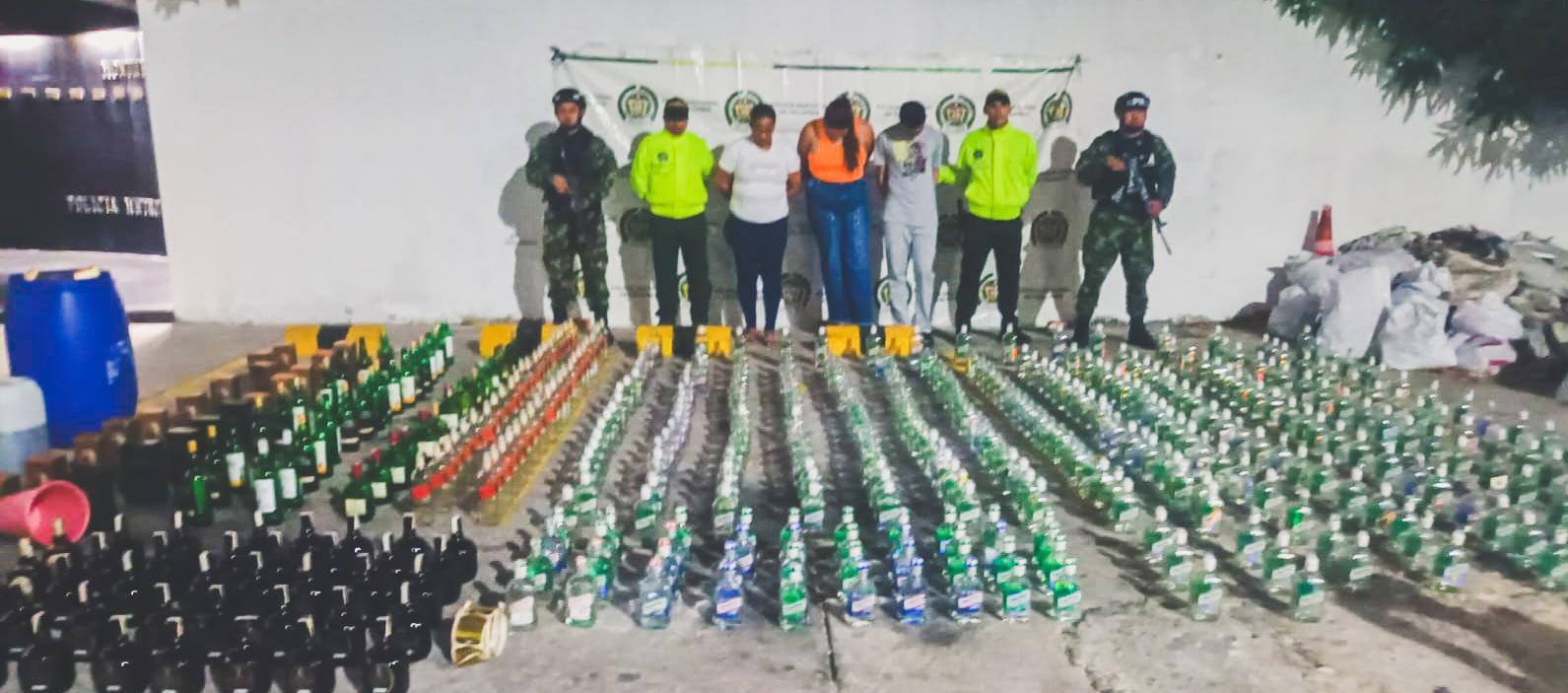 Capturados señalados de elaborar y distribuir licor adulterado en Las Nieves. 
