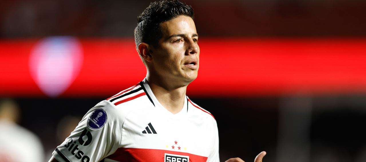 James Rodríguez se incorporó al Sao Paulo en agosto del año pasado. 